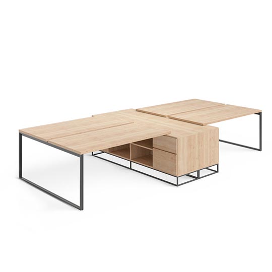 Work Station Leo – 2-4 kişilik ortak çalışma masası